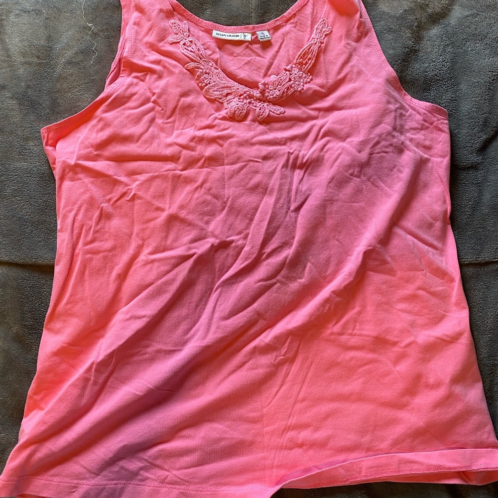 Susan Graver Pink Tank Size: XL
